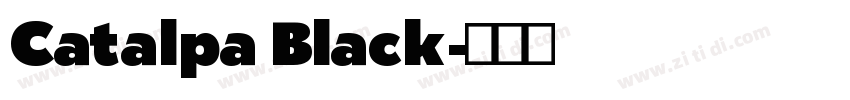 Catalpa Black字体转换